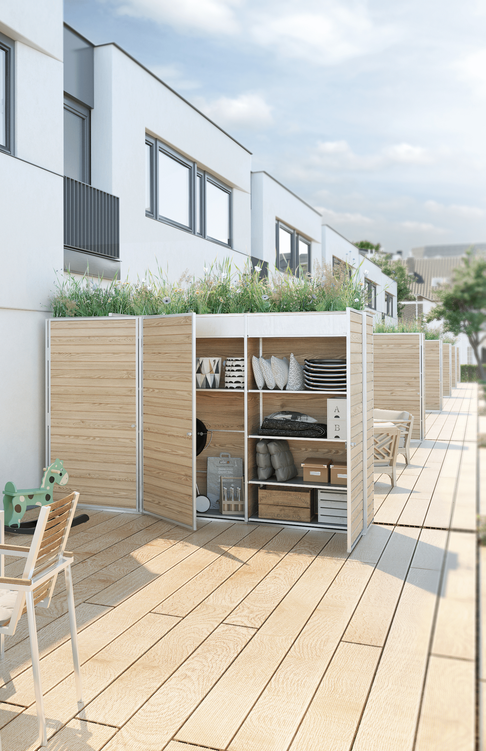 Terrassentrennwand Garten